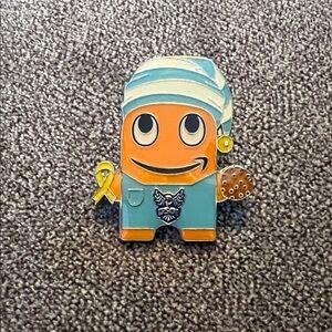 Amazon Peccy Enamel Pin with Blue pajamas